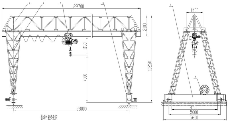 花架龍門(mén)吊圖紙 花架龍門(mén)吊圖紙